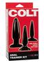 Colt Anal Trianer Kit Butt Plug - Black